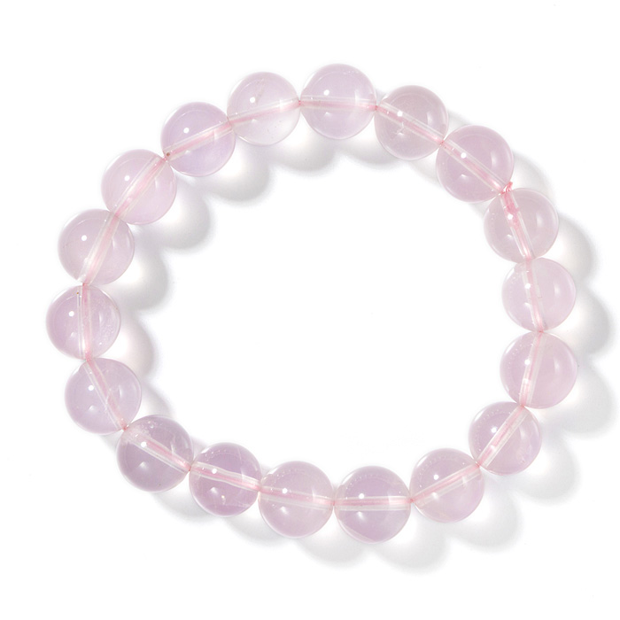 ブレスレット スターローズクォーツ （マダガスカル産） 11mm 18玉 No.47