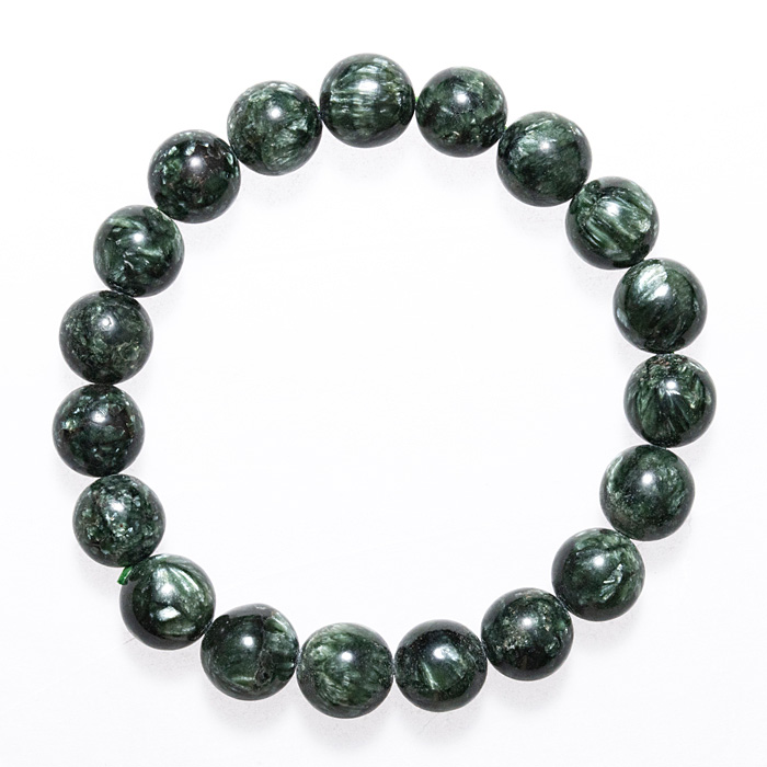ブレスレット セラフィナイト A （ロシア産） 10mm 19玉 No.15