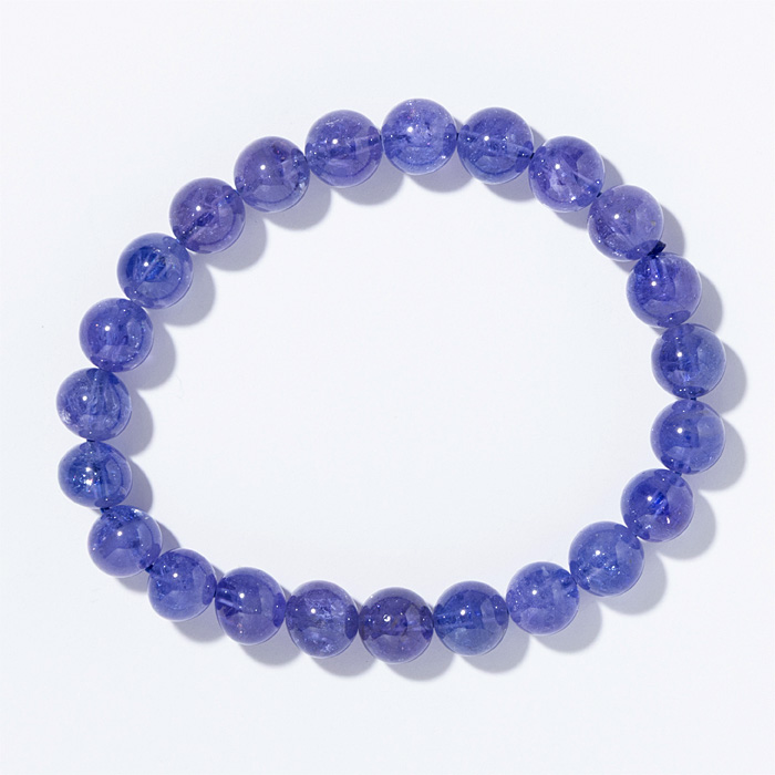 ブレスレット タンザナイト SA （タンザニア産） 8mm 23玉 No.14