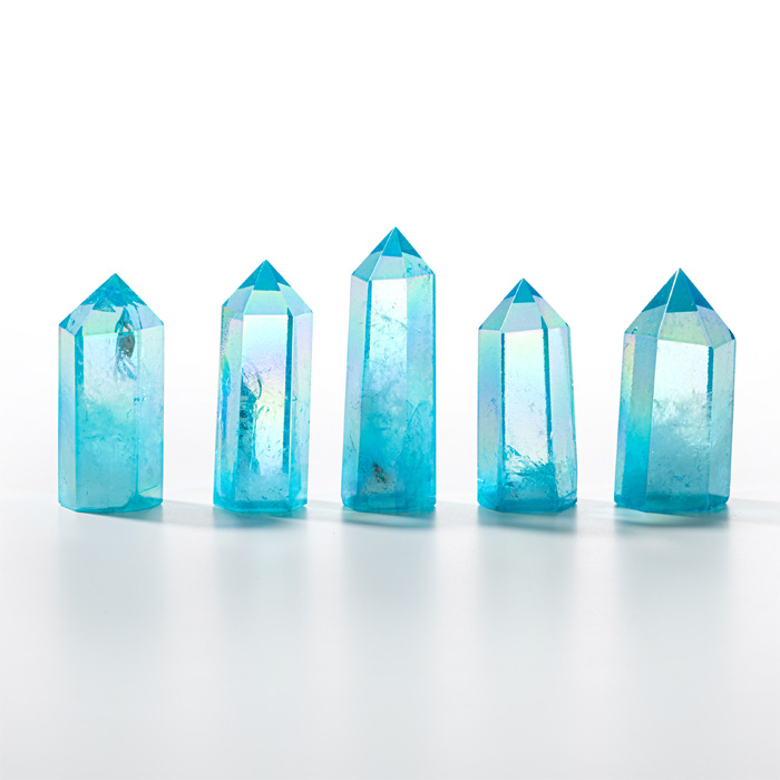 結界水晶ポイント アクアオーラ No.357