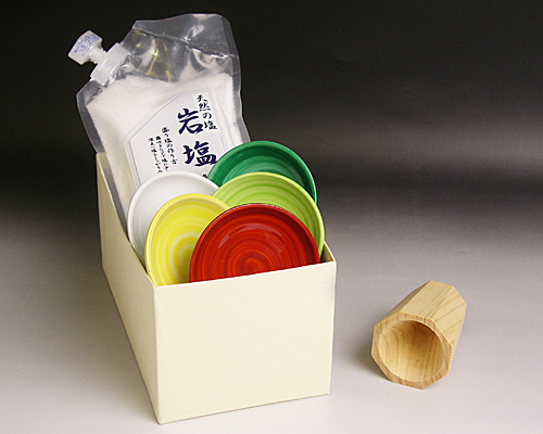 風水盛り塩セット（固め器：円錐）