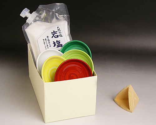 風水盛り塩セット（固め器：三角錐）