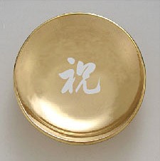 一文字皿 ゴールド皿 【祝】 『盛り塩用』