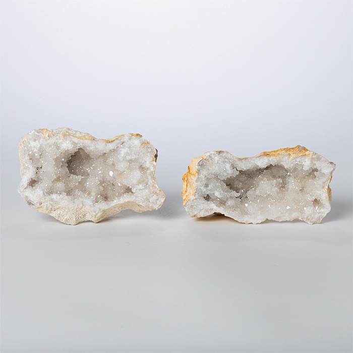 水晶 ジオード（晶洞） ペア （モロッコ産） No.115