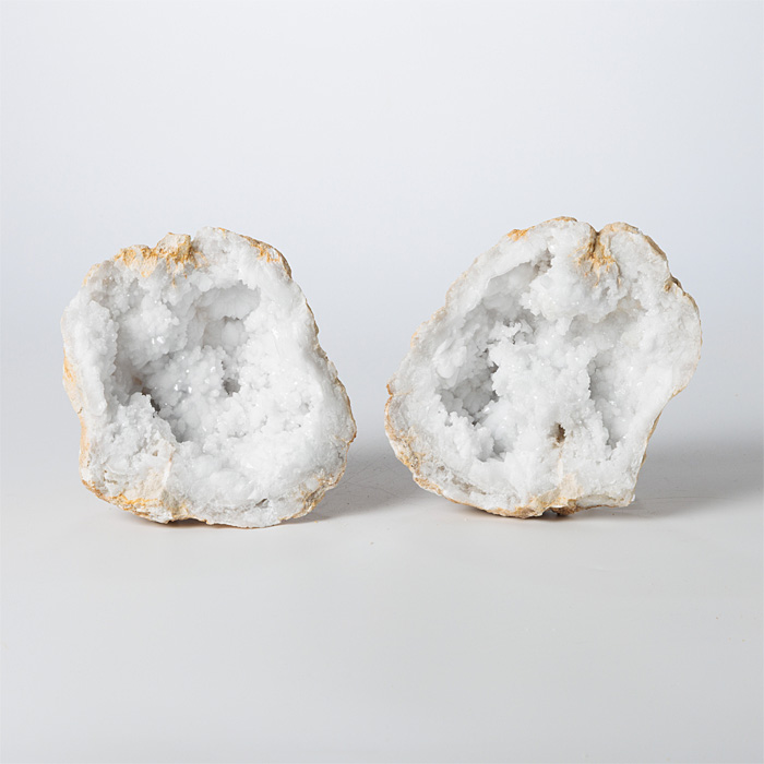 水晶 ジオード（晶洞） ペア （モロッコ産） No.119