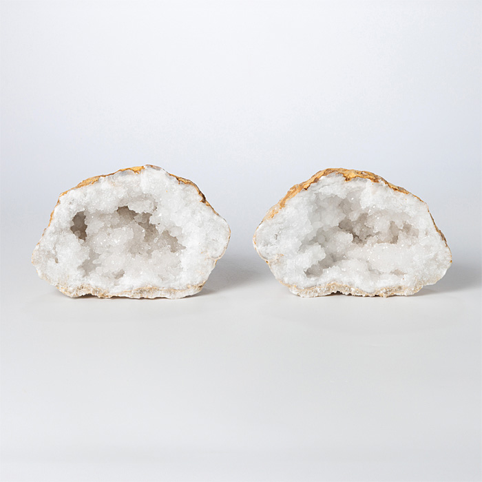 水晶 ジオード（晶洞） ペア （モロッコ産） No.120