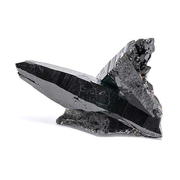 モリオン （黒水晶） クラスター （中国 山東省産） セルフヒールド トップグレード No.77