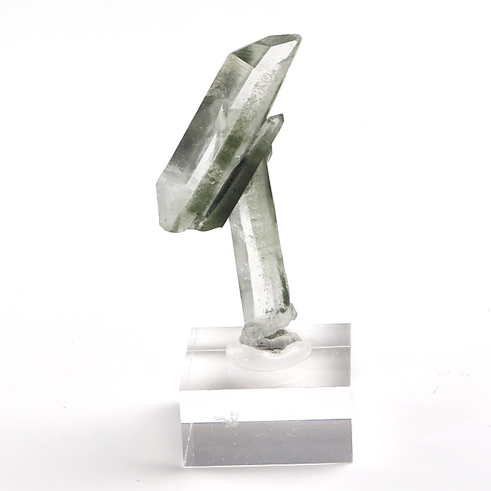 【15%off】水晶 単結晶 （ヒマラヤ ガネッシュヒマール産） アクリル製台付 No.83