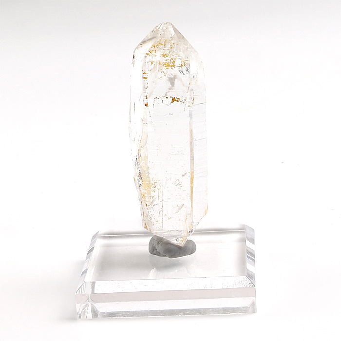 【15%off】水晶 単結晶 （ヒマラヤ ガネッシュヒマール産） アクリル製台付 No.86