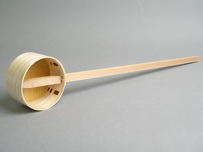 柄杓 桧製 径9cm×深4.5cm