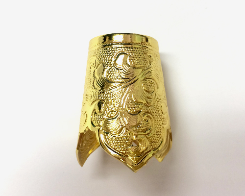 柄金具 上 （神楽鈴・鉾先鈴用） 4分釘付き