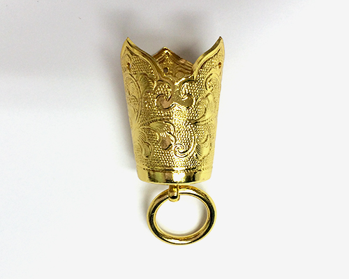 柄金具 下 （神楽鈴・鉾先鈴用） 4分釘付き