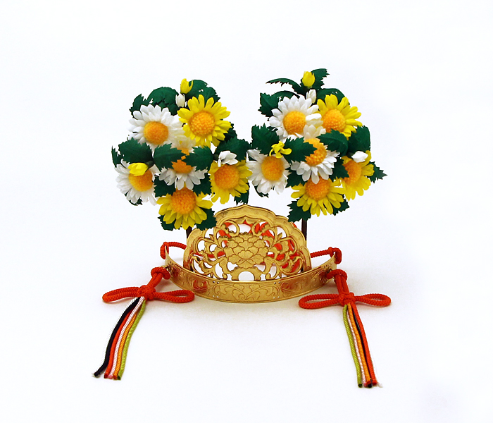 前天冠 正絹房紐