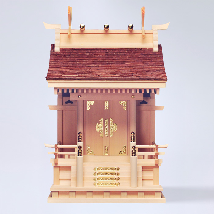 神棚 桧皮葺一社宮 流れ造〈H-1〉