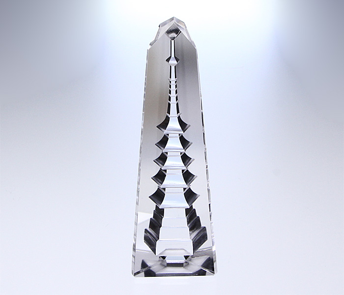 甲府彫刻 五重塔 （水晶） No.19