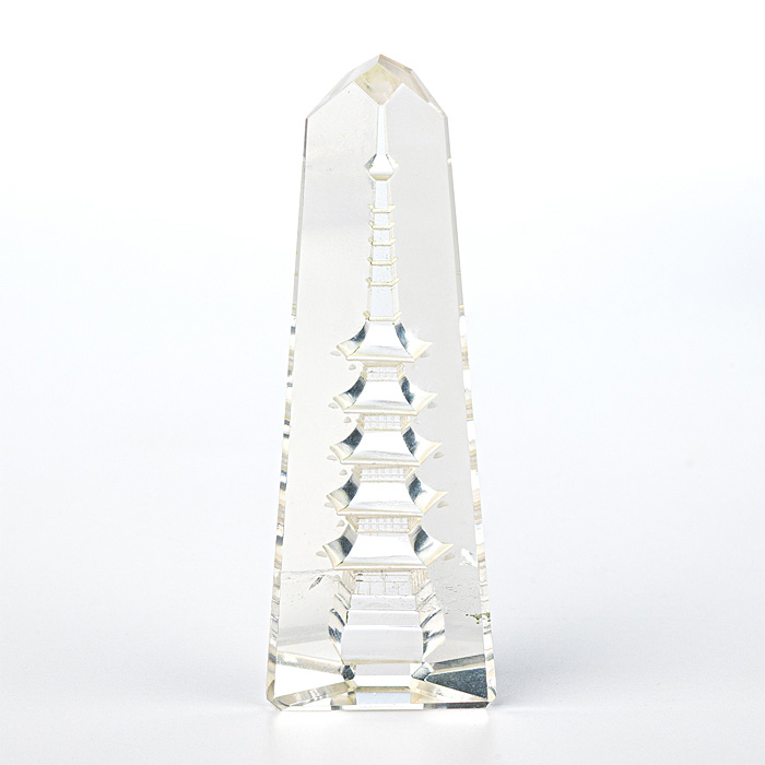 甲府彫刻 五重塔 （水晶） No.47