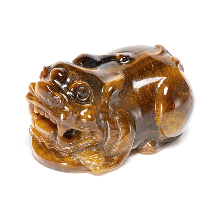 彫刻 貔貅（ヒキュウ） （タイガーアイ） No.45