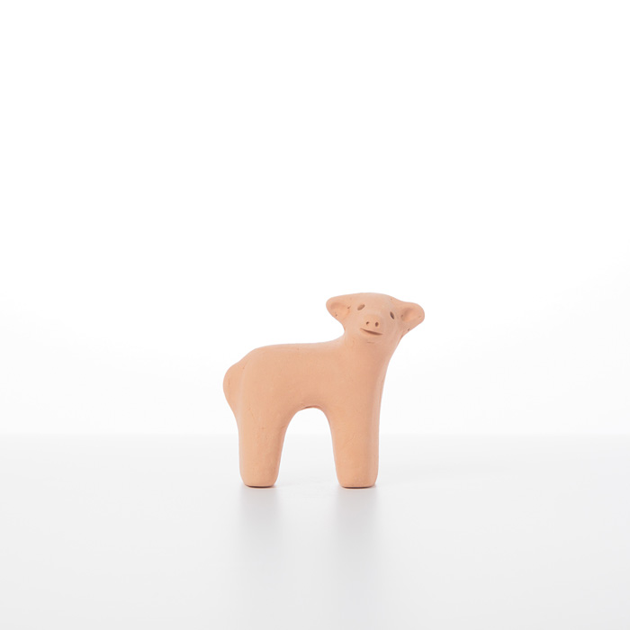 ミニ埴輪（はにわ） 横向きの犬