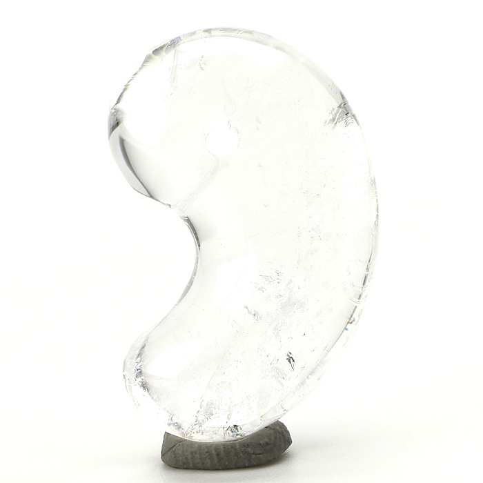 勾玉 白水晶 4A （一級宝石研磨士 佐野敏幸氏作） （乙女鉱山産）（純国産） No.11