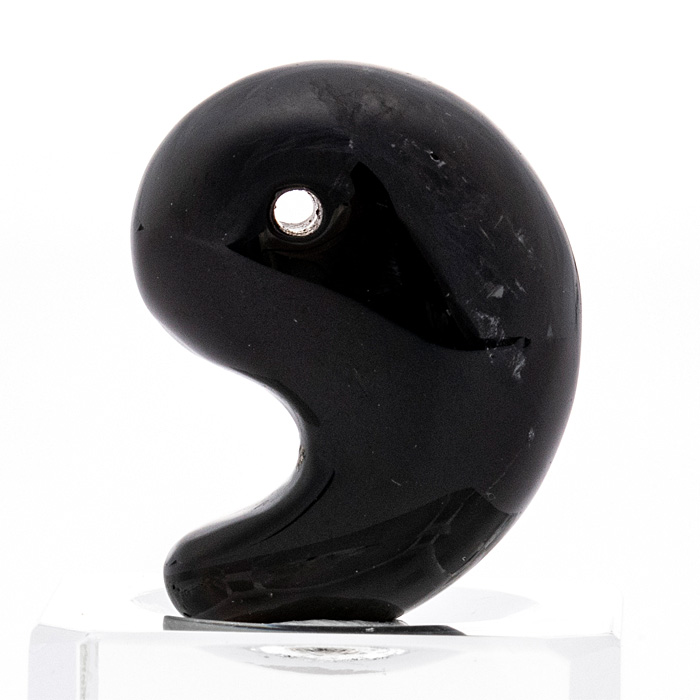 勾玉 モリオン（黒水晶） （アソート） No.4