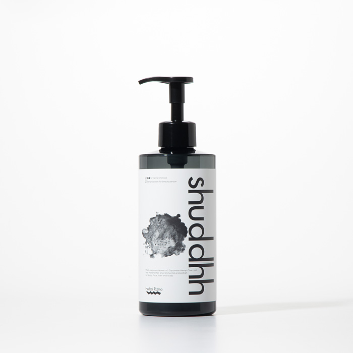 野州麻炭シャンプー（ヘアー＆全身クレンズ） Shuddhh （シュダ） 390mL