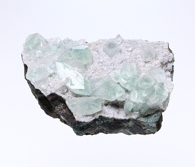 グリーンアポフィライト　3点 グリーンアポフィライト & モルデナイト03◇Green Apophyllite