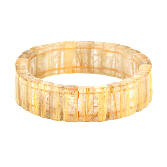 ⑦ルチルクォーツバングル(26mm級) Golden Power Bangle」 -最強の力を- ルチルクォーツ8mm・バングル