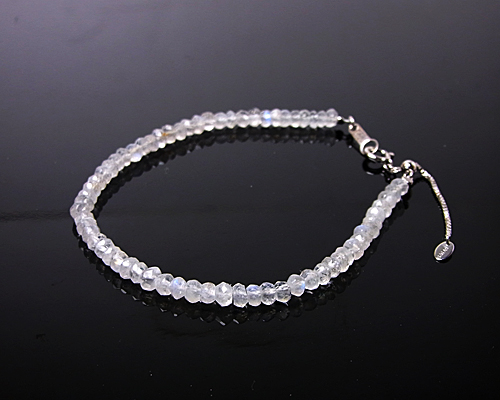 ブレスレット（アジャスター付き）No.8 レインボームーンストーン