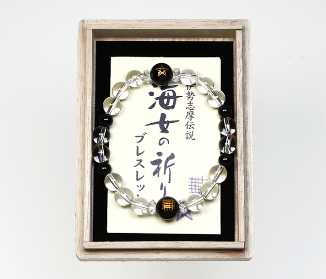 ブレスレット 海女の祈り ブラックカルセドニー No.1