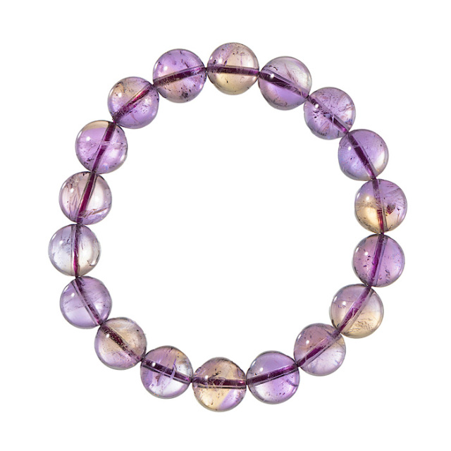 ブレスレット アメトリン SA （ボリビア産） 11.5mm 18玉 No.16
