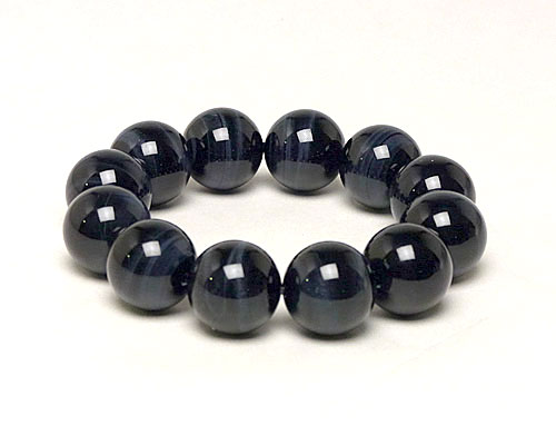 ブレスレット ブルータイガーアイ（青虎目石）16φ 12玉 No.1 | 神棚