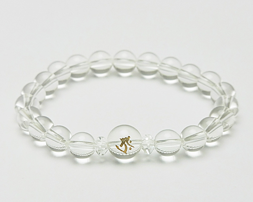 ブレスレット 梵字水晶8φ タラーク | 神棚・神具の製造販売通販なら