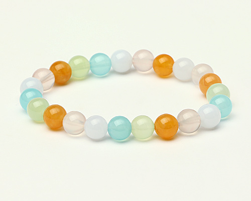 ブレスレット キャンディカルセドニー 8φ 23玉 No.4 | 神棚・神具の