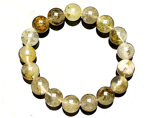 ブレスレット デンドリティッククォーツ 13φ 17玉 No.6 | 神棚・神具の