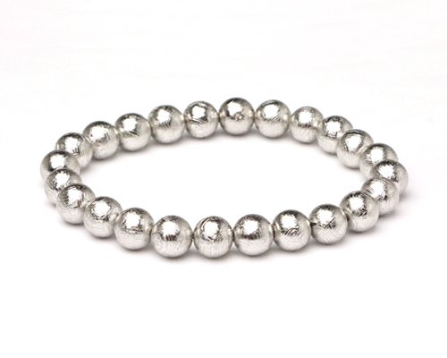 ブレスレット ギベオン 8φ 25玉 No.27 《鑑別書付》 | 高級神棚・神具