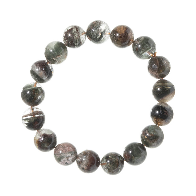 ブレスレット ガーデン水晶 （ブラジル産） 12mm 17玉 （アソート） No