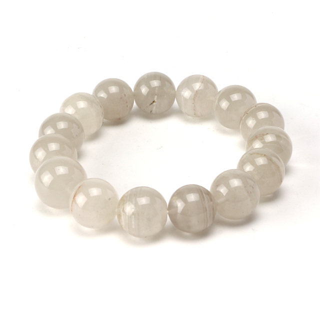 ブレスレット 千層ガーデン水晶 （ステップアップクォーツ） 14φ 15玉