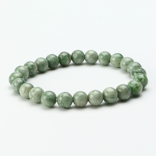 ブレスレット 日高翡翠（ひだかひすい） ホワイトグリーン Top