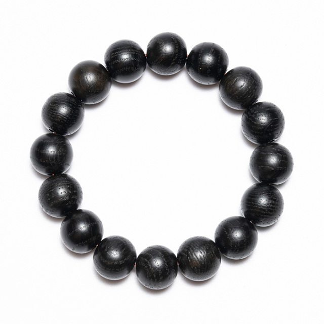 ブレスレット 神代栗 （北海道産） 12φ 17玉 （アソート） No.3 《証明