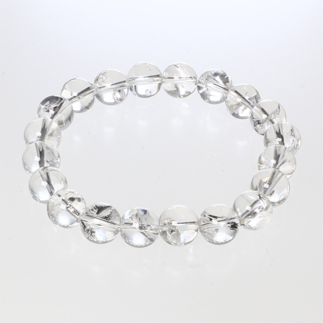 ブレスレット ナチュラルレインボー水晶 （アイリスクォーツ） 10mm 20