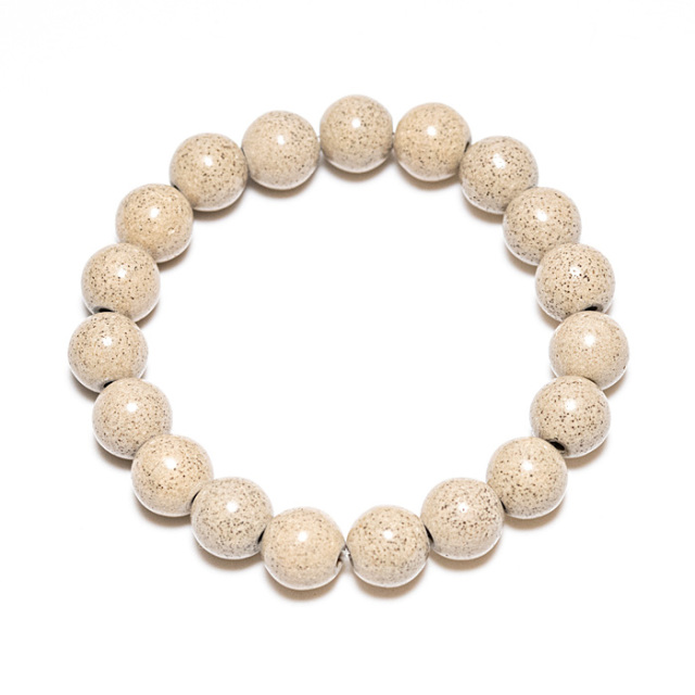 ブレスレット 北投石（ラジウム鉱石） （台湾産） 10φ 19玉 No.5