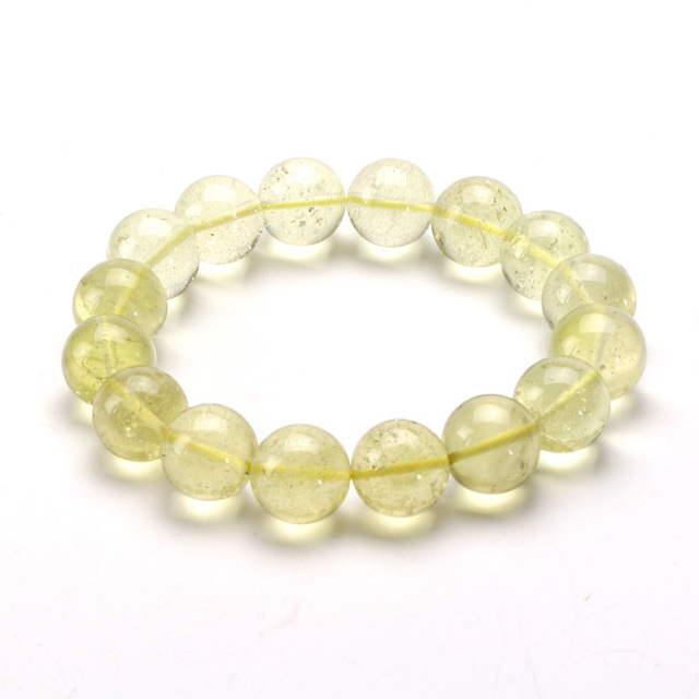 リビアングラス　ブレスレット　天然石　パワーストーン　エジプト産　⑩ リビアングラス ブレスレット AAA ブレス 10-11mm 鑑別書付き