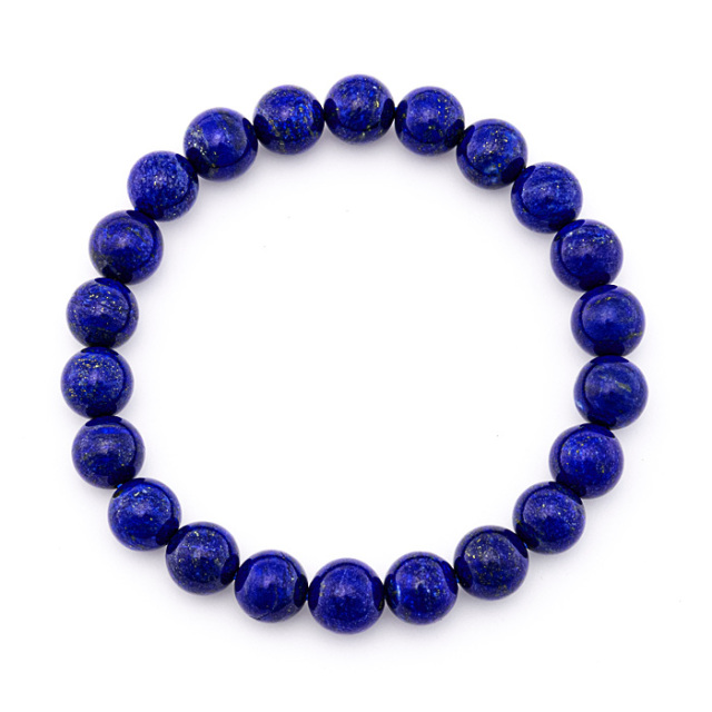 ブレスレット ラピスラズリ AAA 8mm 22玉 （アソート） 桐箱付 No.72