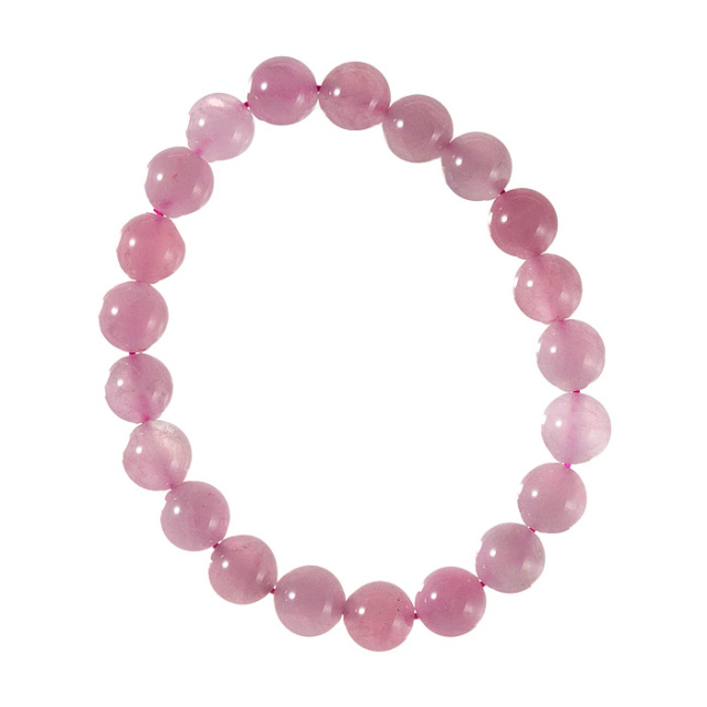 ブレスレット パープルローズクォーツ （マダガスカル産） 9.5mm 21玉