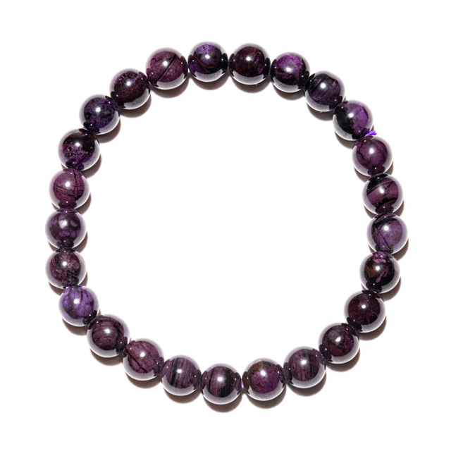 ブレスレット スギライト 7mm 25玉 No.15