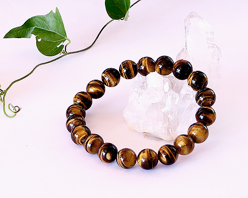 ブレスレット タイガーアイ（虎目石） SA 10mm 20玉