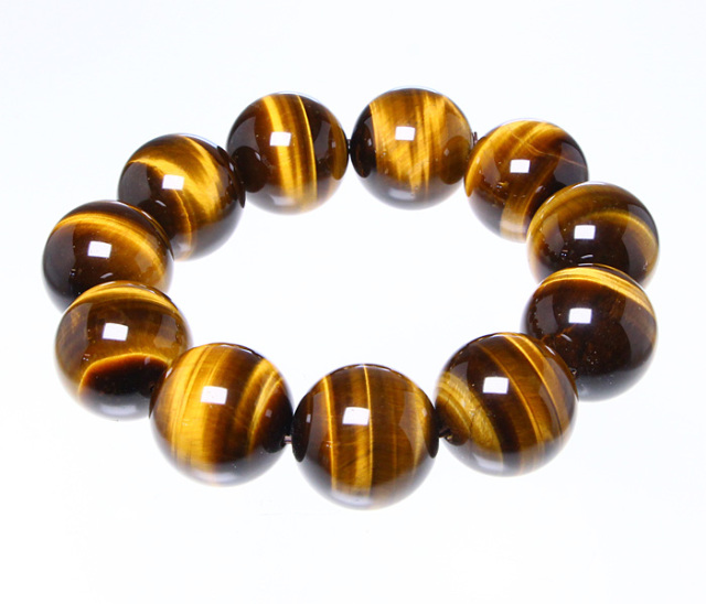ブレスレット タイガーアイ（虎目石） AAA 20φ 11玉 （アソート） No.8