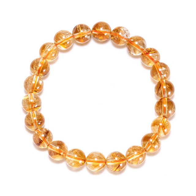天然石大セール 20%off】ブレスレット シトリンファントム AAA' 8φ 24