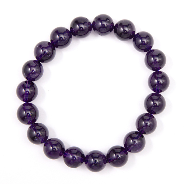 ブレスレット アメジスト （ウルグアイ産） 10mm 19玉 No.106 | 神棚