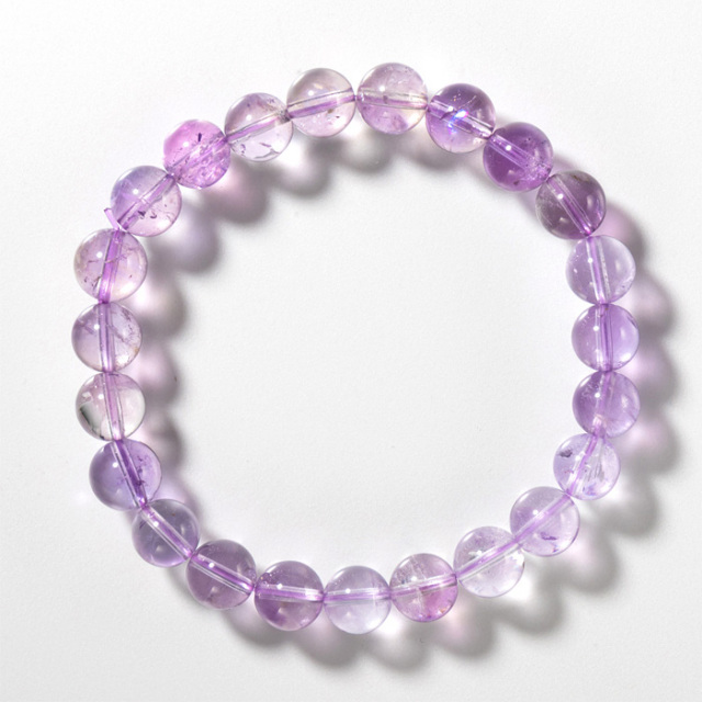ブレスレット ラベンダーアメジスト AA （ブラジル産） 8mm 23玉 No.94
